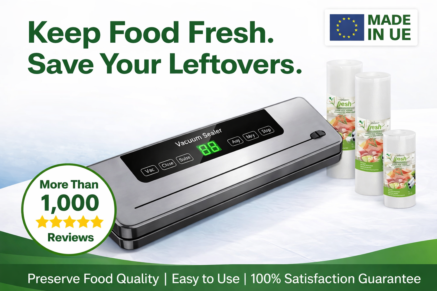 Vibly™ FreshSeal Vacuum Sealer